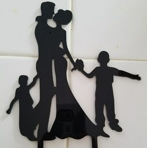Silhouette cake toppers